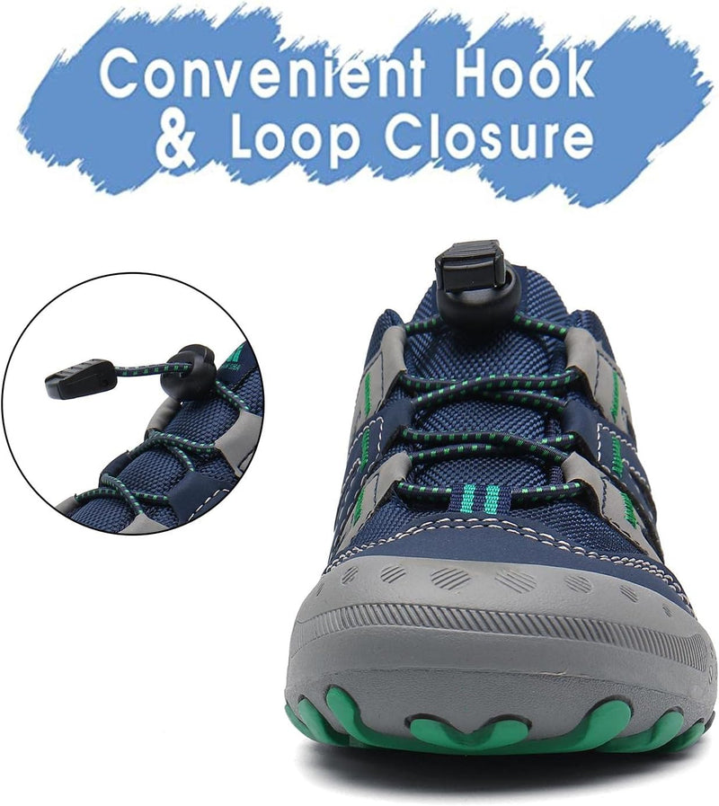 Mishansha Jungen Mädchen Wanderschuhe rutschfest Walkingschuhe Weich Flexibel Stabil Fitnessschuhe F