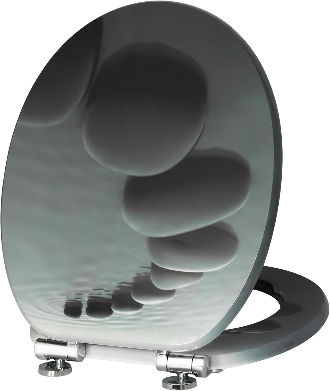 Wc Sitz Mit Absenkautomatik,Viele bunte Motive,Toilettendeckel aus Holz,Stabile QualitäT,Einfache Mo