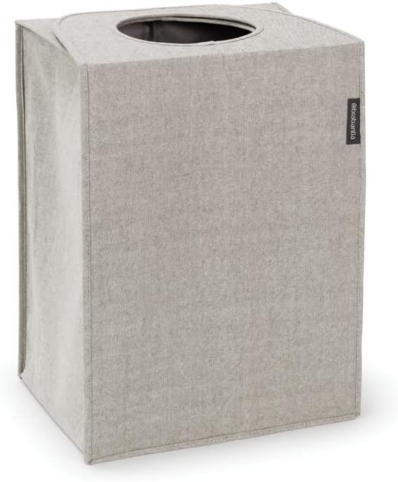 Brabantia - Wäschesack - Quick-Drop-Öffnung - Robuste Textilsack - Platzsparend - Der Deckel lässt s