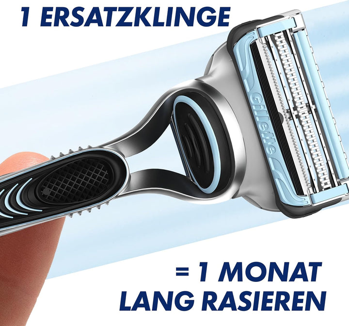 Gillette SkinGuard Sensitive Rasierklingen für Rasierer, 8 Ersatzklingen für Nassrasierer Herren mit