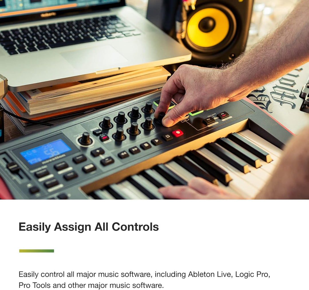Novation Impulse USB/MIDI-Controller-Keyboard mit 25 Tasten und Buspower – Robuste, sehr reaktionssc