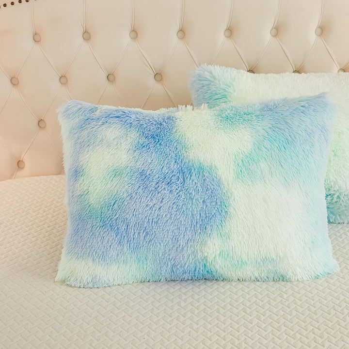 EMME Plüsch Bettwäsche Set 220x240cm Biber Flauschige Bettdecke Set für Bett Shaggy und Plüsch weich