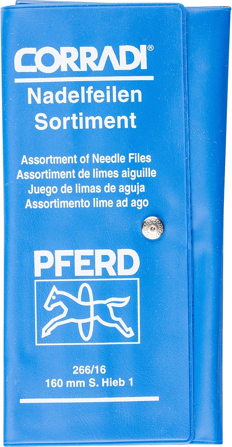 CORRADI-Nadelfeilen-Set, 12-teilig, Schweizer Hieb 1, 160mm, 12314082 – Für die mittlere Präzisionsb