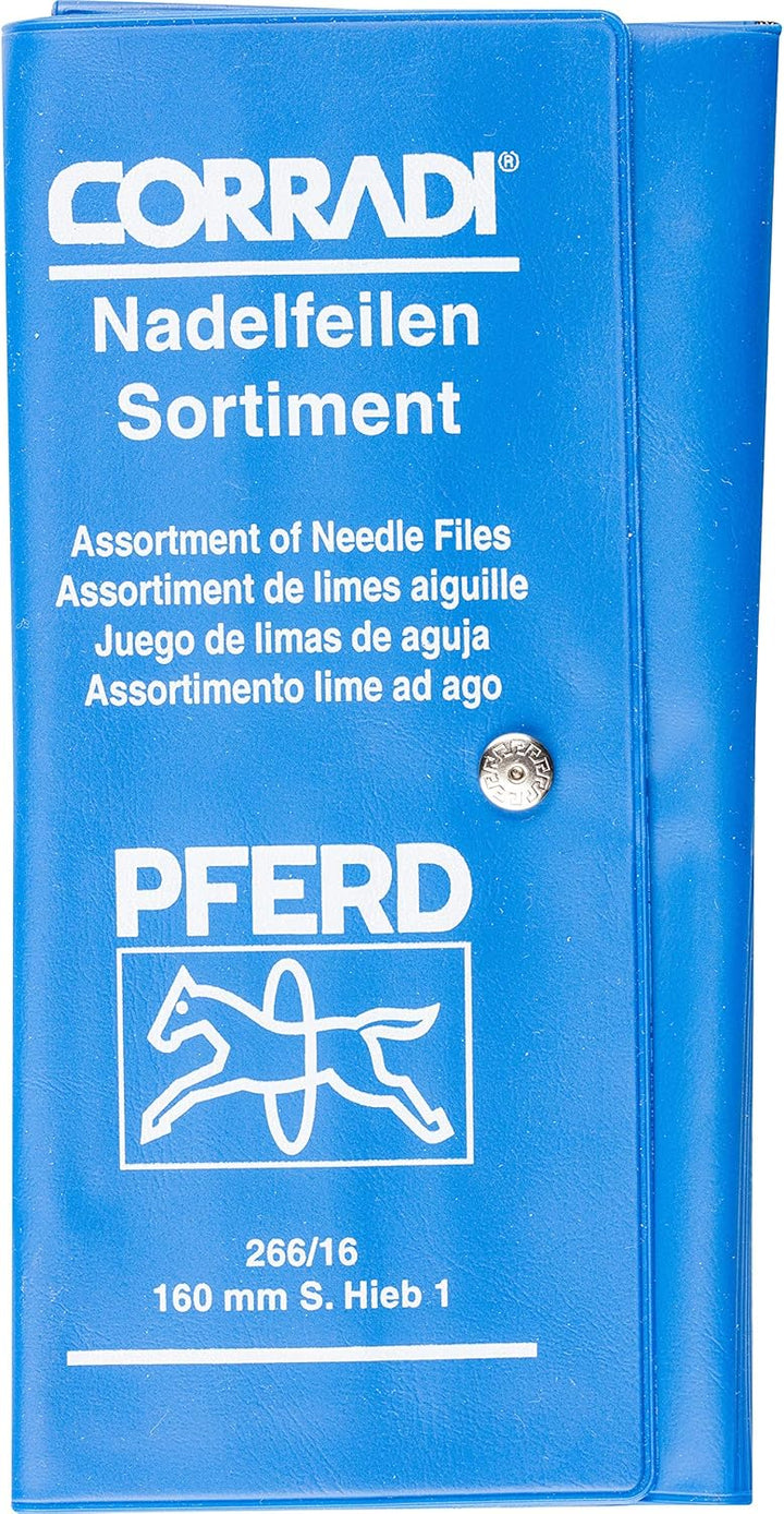 CORRADI-Nadelfeilen-Set, 12-teilig, Schweizer Hieb 1, 160mm, 12314082 – Für die mittlere Präzisionsb