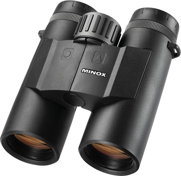 MINOX – X‑Range 8x42 | Fernglas mit Laser‑Entfernungsmesser | kompakt &amp; 2.800m Messdistanz | Winkelk
