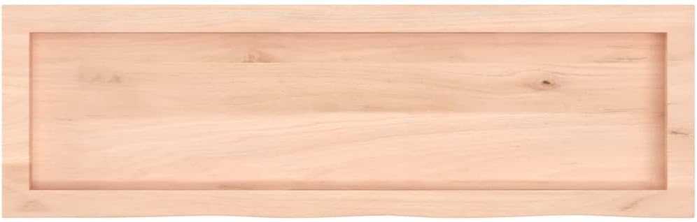 vidaXL Waschtischplatte 100x30x4 cm Massivholz Unbehandelt Natur 100 x 30 x 4 cm, Natur 100 x 30 x 4