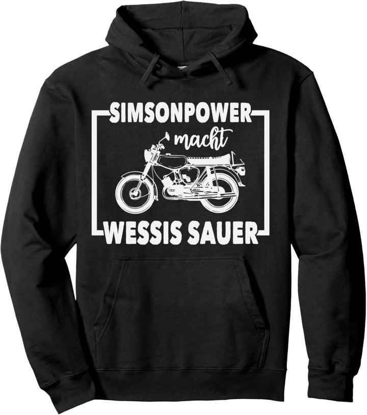 Simson-S51 Moped Oldtimer Design Pullover Hoodie