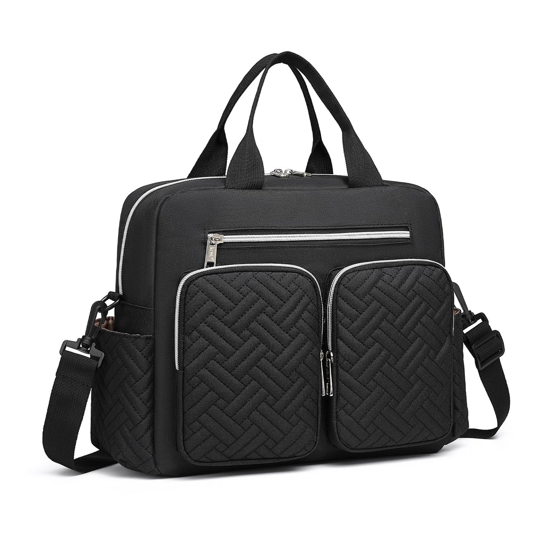 KONO Unisex Eq2248 Wickeltasche für Babys Schwarz, Schwarz