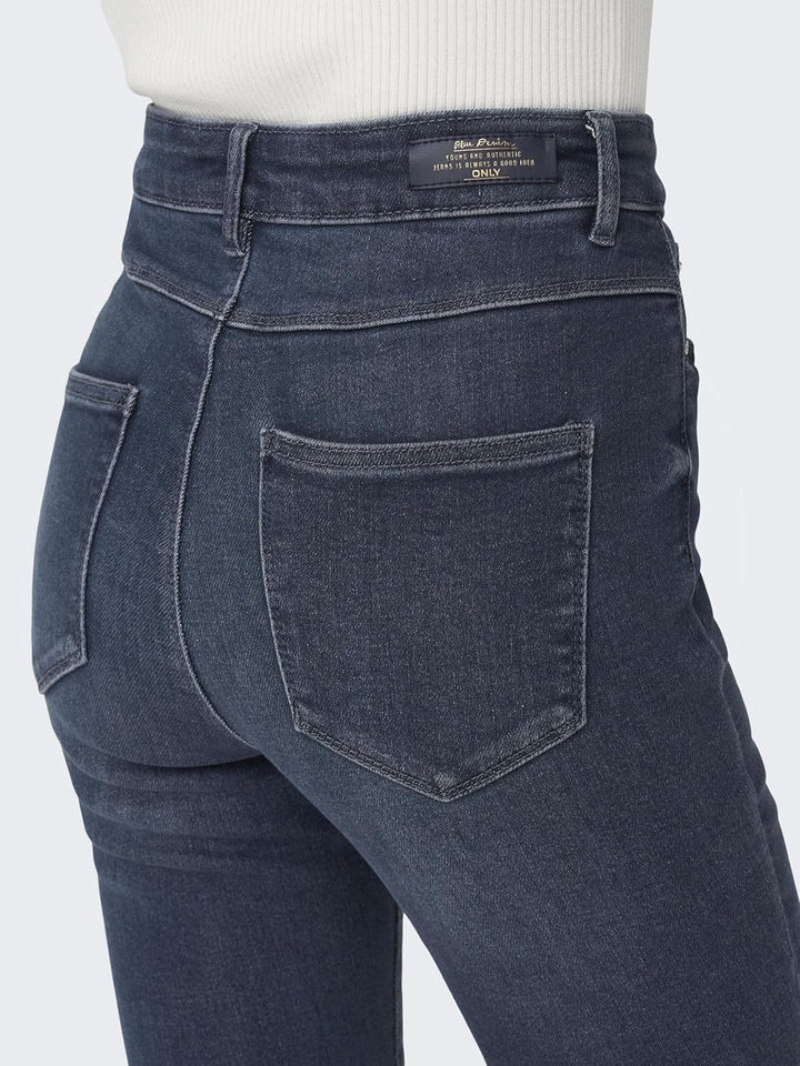 ONLY Female Skinny Jeans ONLMILA Hohe Taille Skinny Fit Jeans 25W / 30L Blue Black Denim, 25W / 30L