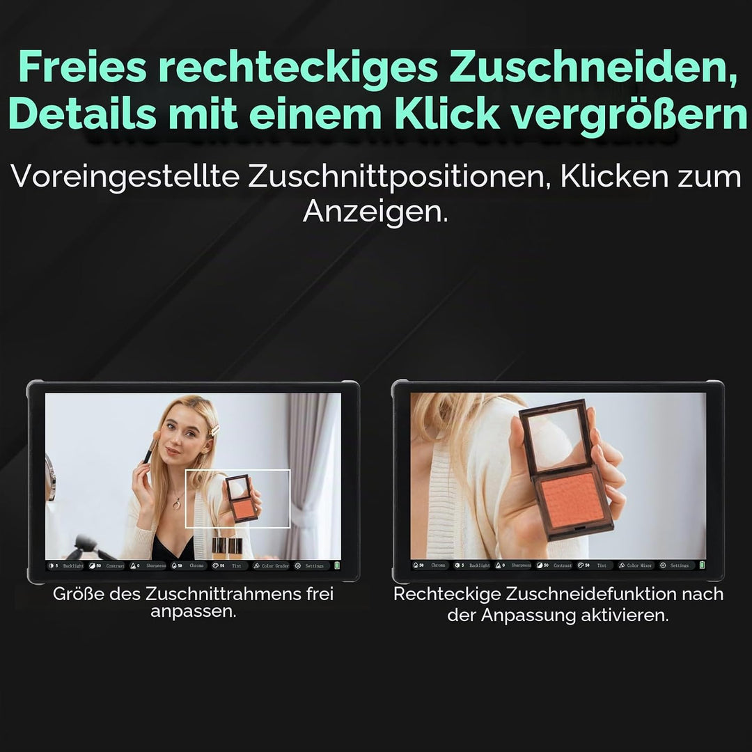 Portkeys PL5 Kamera Field Monitor 5,4 Zoll Touchscreen 3D LUT USB3.0 360° einstellbare Farbe 1920x10