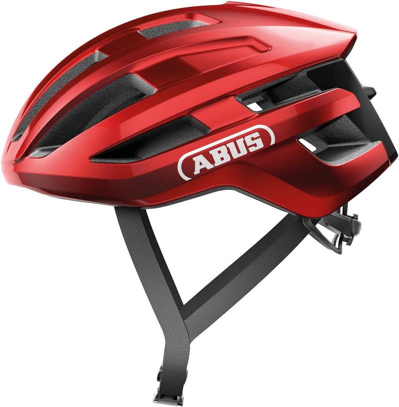 ABUS Rennradhelm PowerDome - leichter Fahrradhelm mit cleverem Belüftungssystem und aerodynamischem