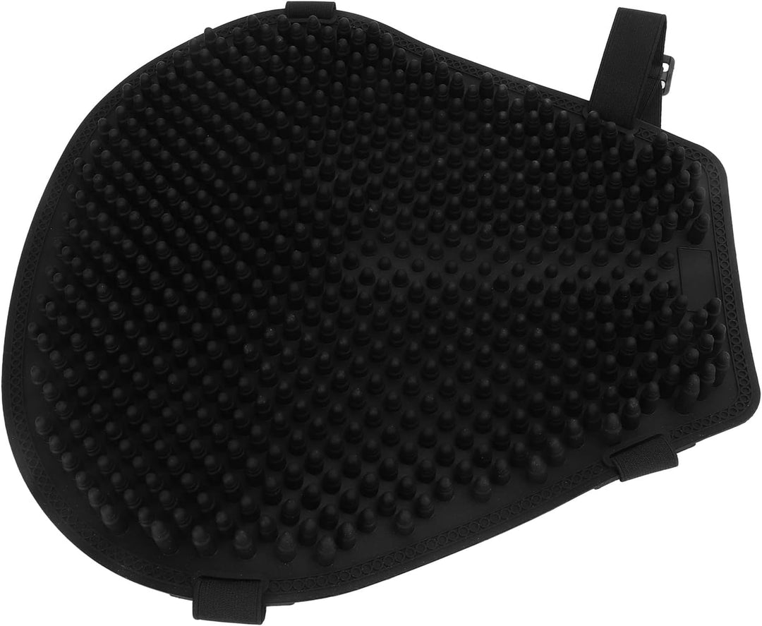 Motorrad-Gel-Sitzkissen, Universelle Abkühlung, Stossdämpfung, Druckentlastung, Schwarzer Sitzbezug