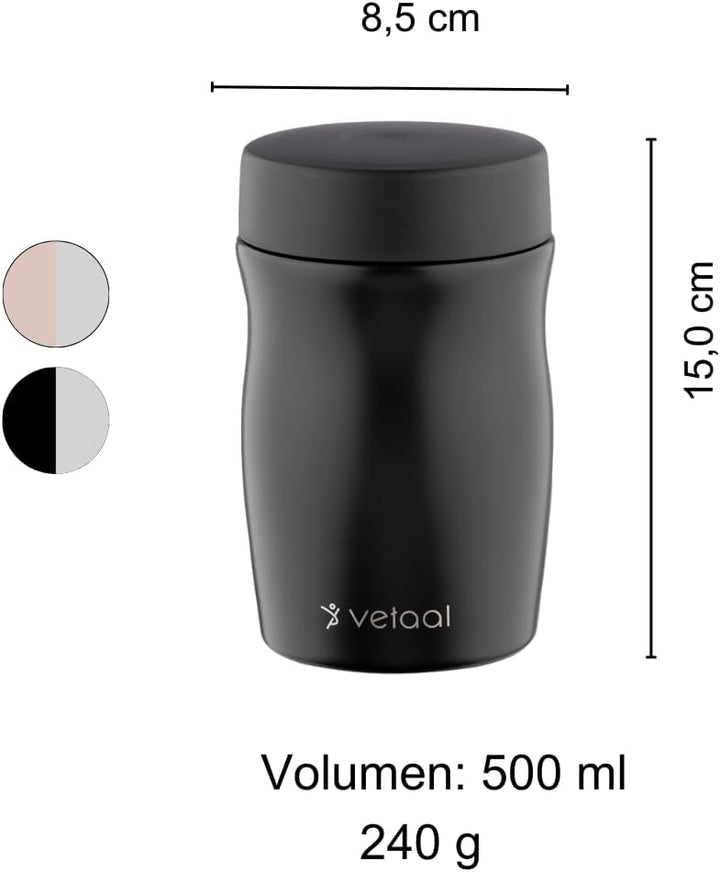 Thermo Edelstahl Food Container Fylle | doppelwandig isoliert | BPA Frei | geschmacksneutral | Speis