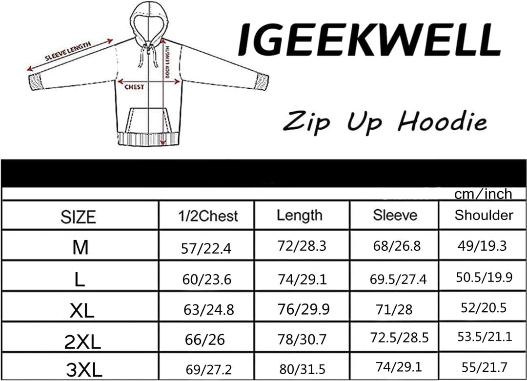 igeekwell Winterjacke Herren Hoodie Zipper Kapuzenpullover Kapuzenjacke Sweatjacke für Männer, Komfo