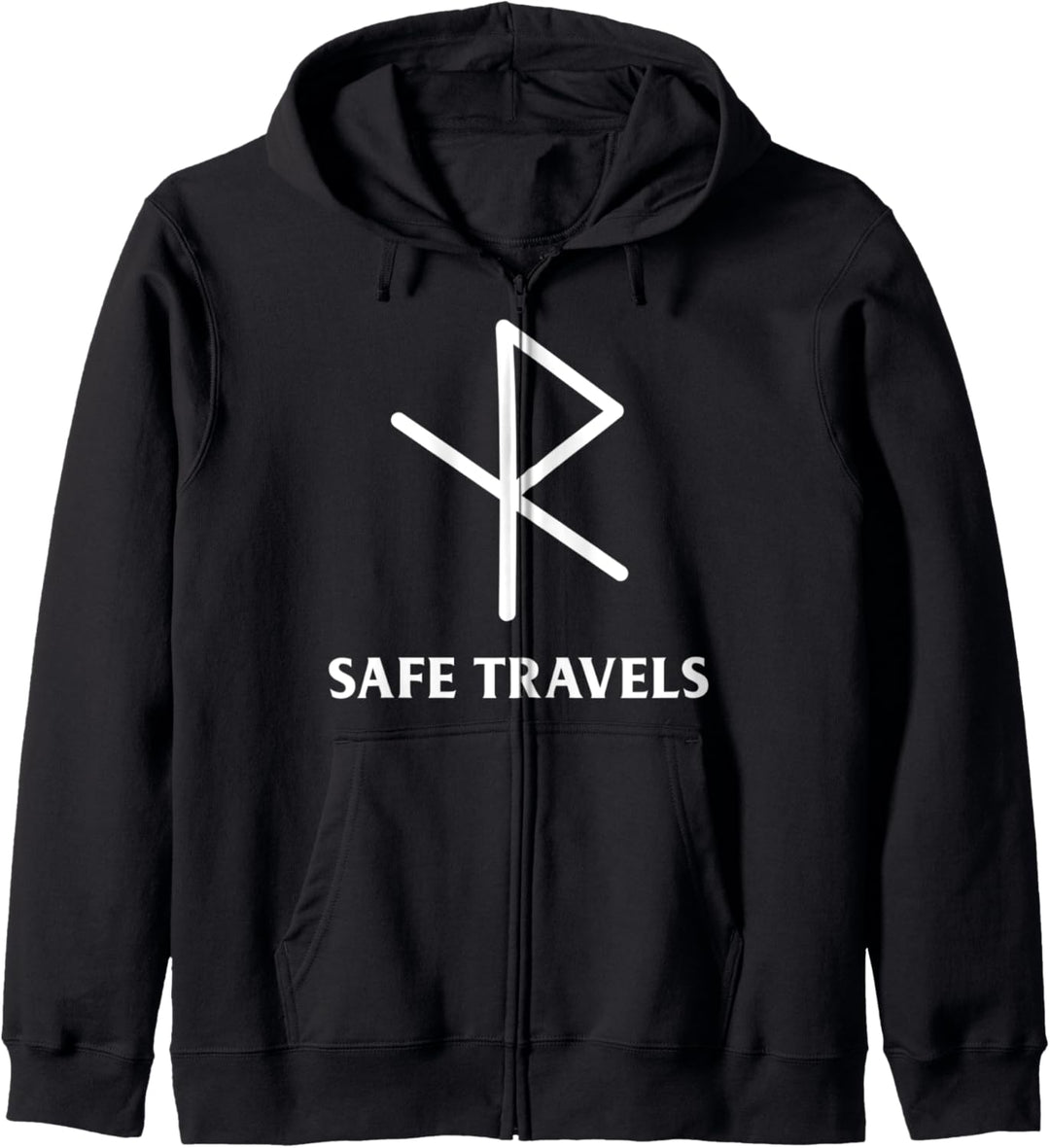 Viking Safe Travels Symbol Runen Elder Futhark Kapuzenjacke