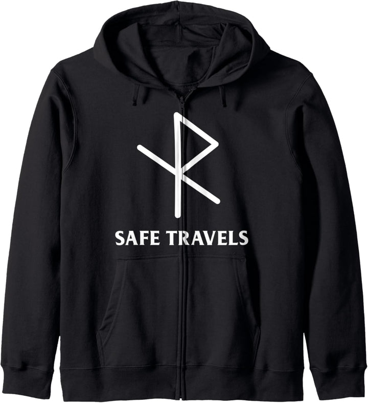 Viking Safe Travels Symbol Runen Elder Futhark Kapuzenjacke