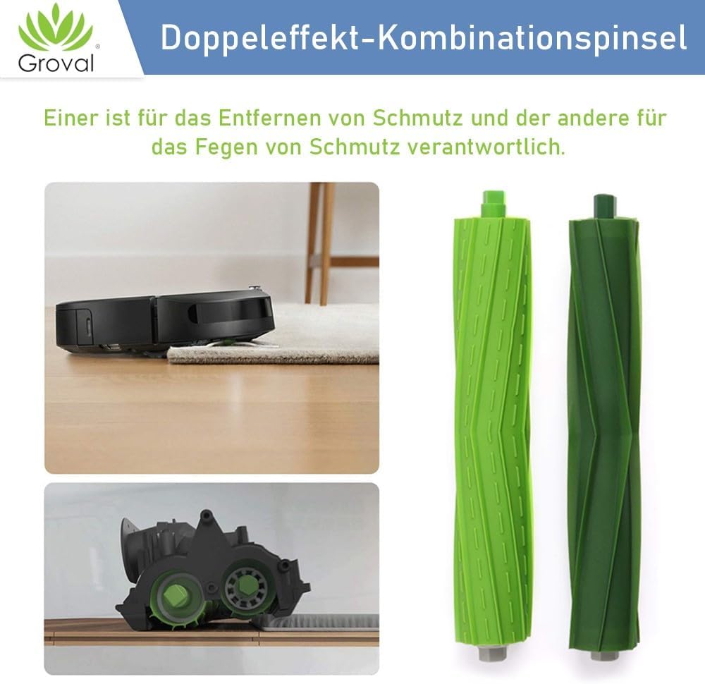 Ersatzteilset kompatibel mit iRobot Roomba i8 i8+ i7 i7+/ i7 Plus E5 E6 J7 J7+ | Inklusive Multibode