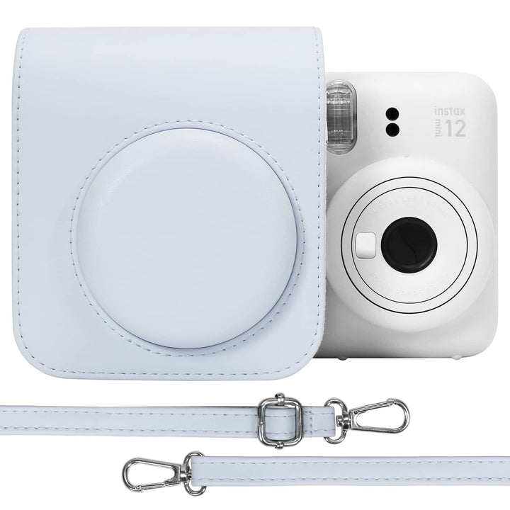 Aenllosi PU Leder Tasche Schutzhülle für Fujifilm Instax Mini 12/Mini 11 Sofortbildkamera Reisetasch
