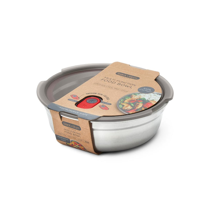 BLACK + BLUM Multifunktions Lunchbox Edelstahl 650ml, 100% auslaufsichere Meal Prep Boxen mit Vakuum