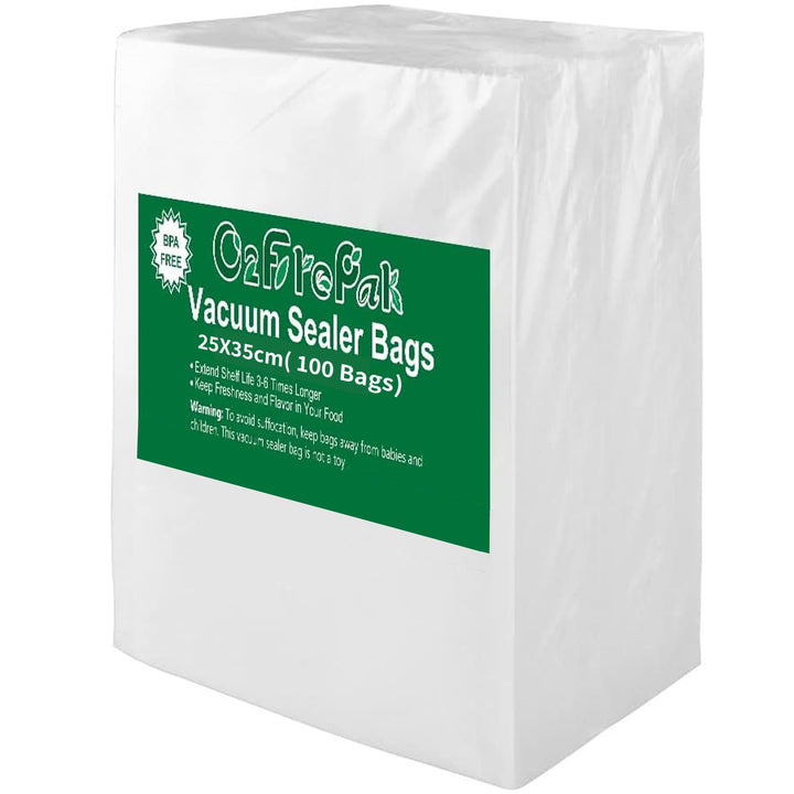 O2frepak 100 Beutel 25x35cm Vakuumier Beutel Vakuumbeutel für Lebensmittel,BPA-Frei Sous Vide Vakuum