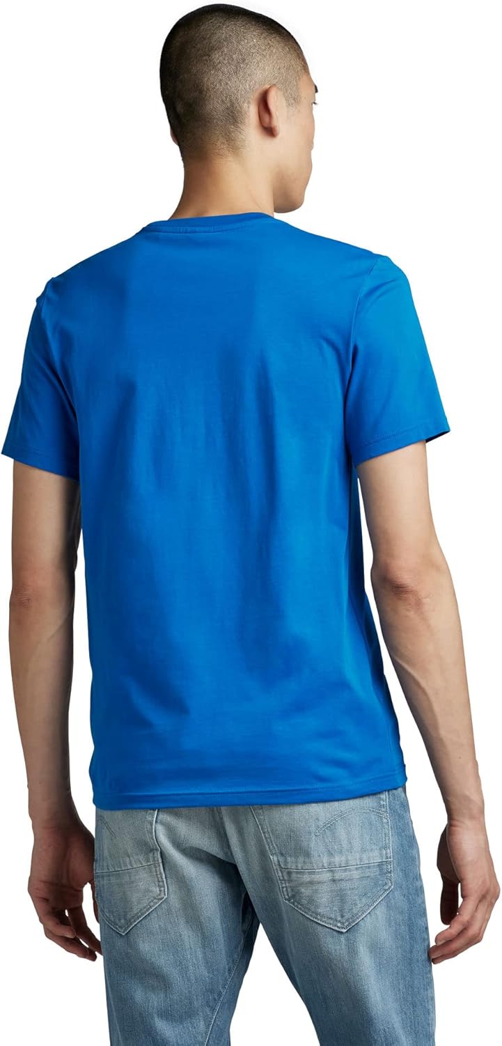 G-STAR RAW Men's Photographer gr Slim T-Shirt S Blau (Lapis Blue D22804-336-d610), S Blau (Lapis Blu