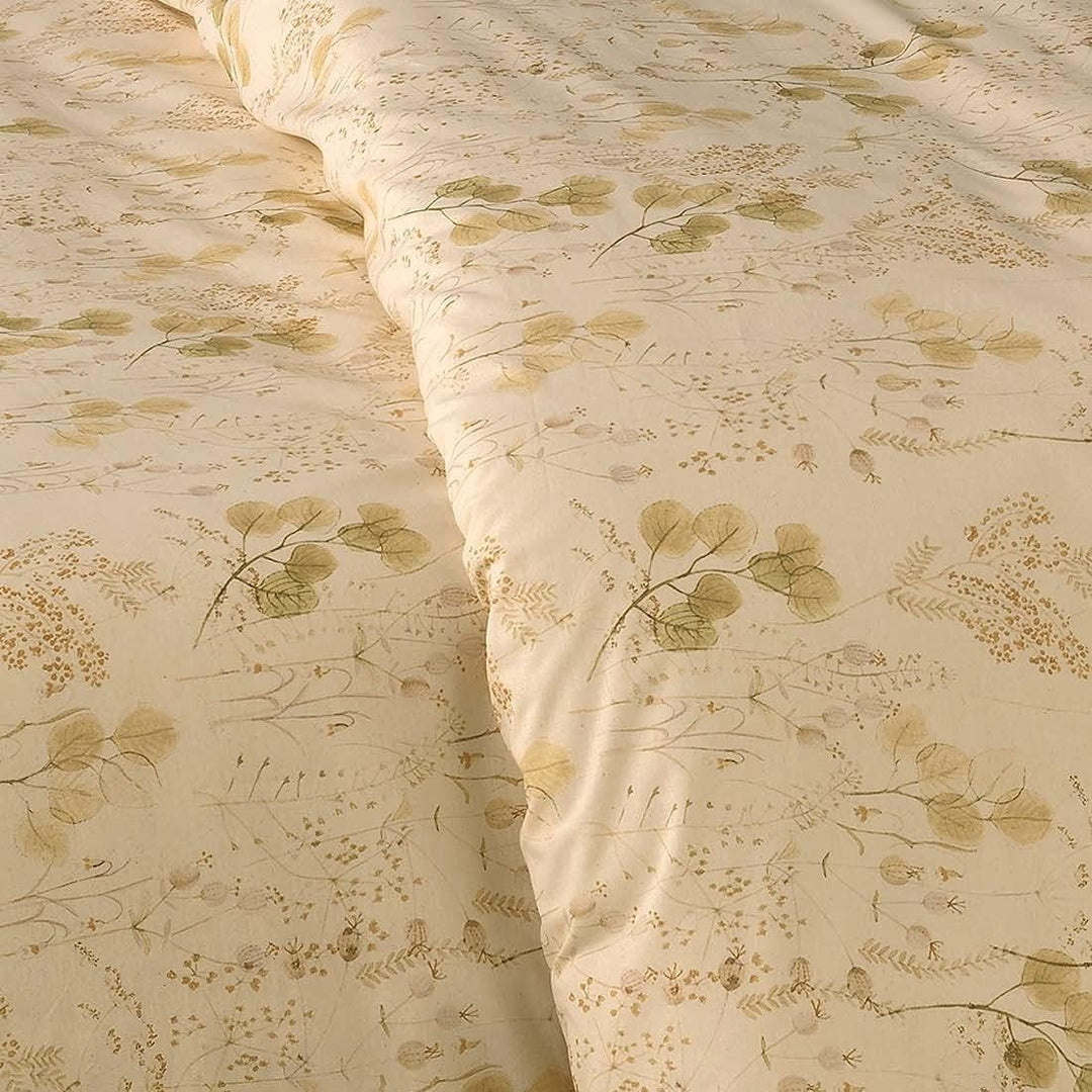 Bettwäsche-Set für Doppelbett, 250 x 200 + 40 cm, Gabel Natur, Art. Wasser, mit System Piu Mio