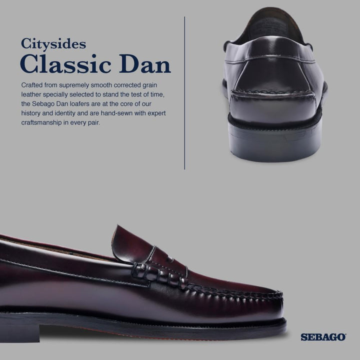Sebago Classic Dan, Mocassins (Loafer) Homme 40 EU Brauner Bungurder Brown Burgundy 903, 40 EU Braun