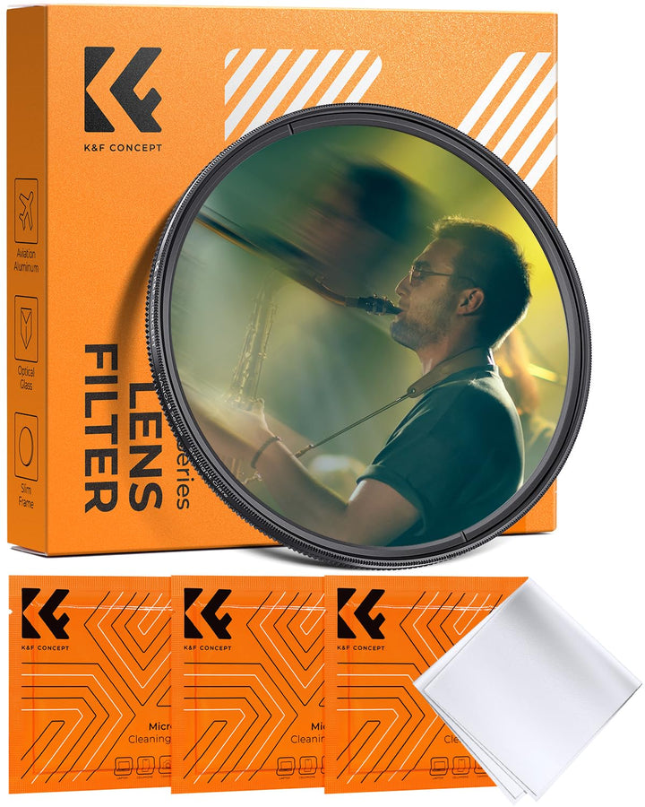 K&F CONCEPT 82mm Einzelbewegungsunschärfe-Effektfilter Optisches Glasprisma Spezialeffekt-Kameraobje