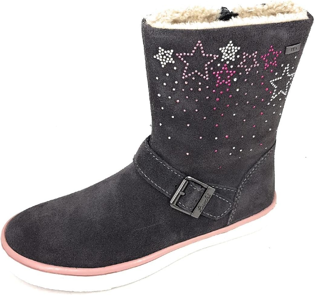 Lurchi Mädchen Solea-tex Halblange Stiefel 24 EU Charcoal, 24 EU Charcoal