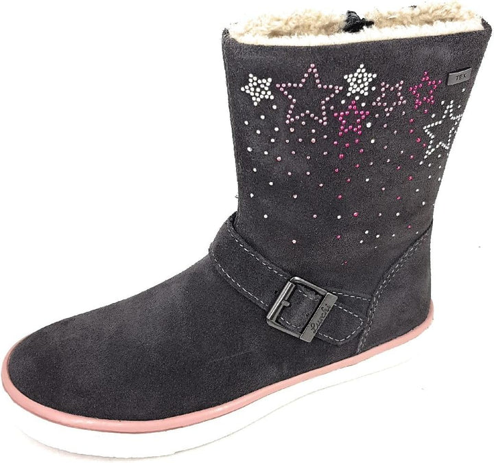Lurchi Mädchen Solea-tex Halblange Stiefel 24 EU Charcoal, 24 EU Charcoal