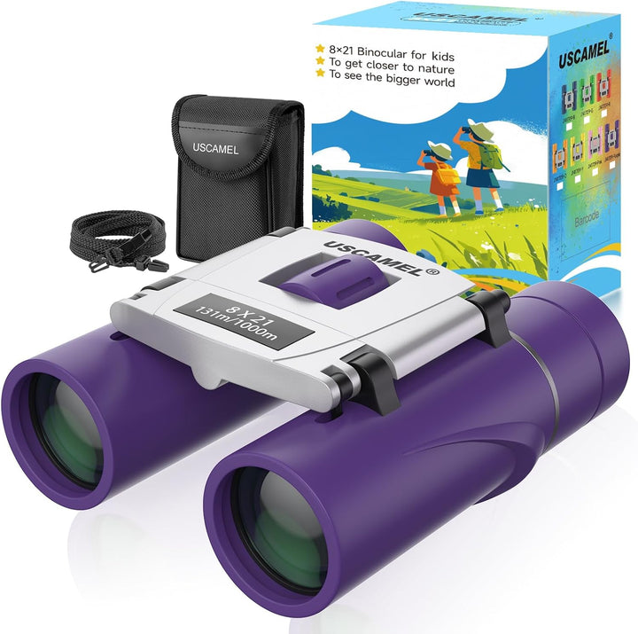USCAMEL Fernglas Für Kinder und Erwachsene, 8×21 Klein Fernglas, Vogelbeobachtung Kompakt Fernglas f