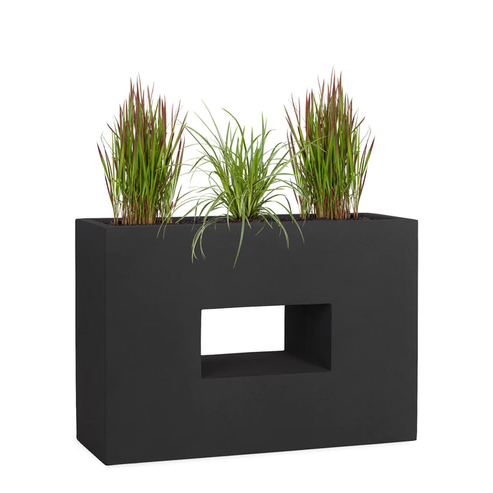 Pflanzwerk® Pflanzkübel Vista Anthrazit 52x75x27cm *Frostbeständiger Blumenkübel* *UV-Schutz* *Quali