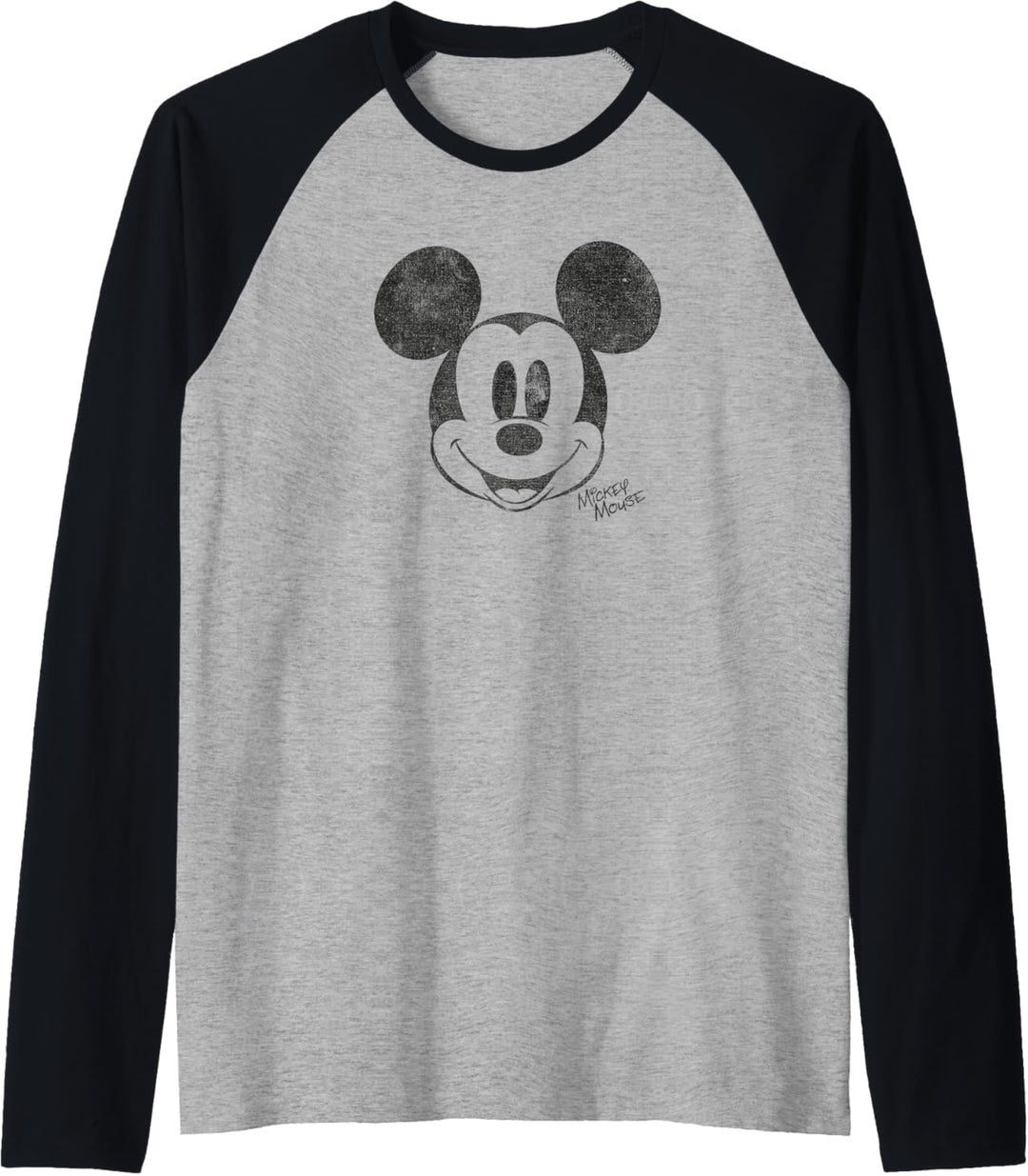 Disney Mickey Mouse Simple Mickey Face Raglan