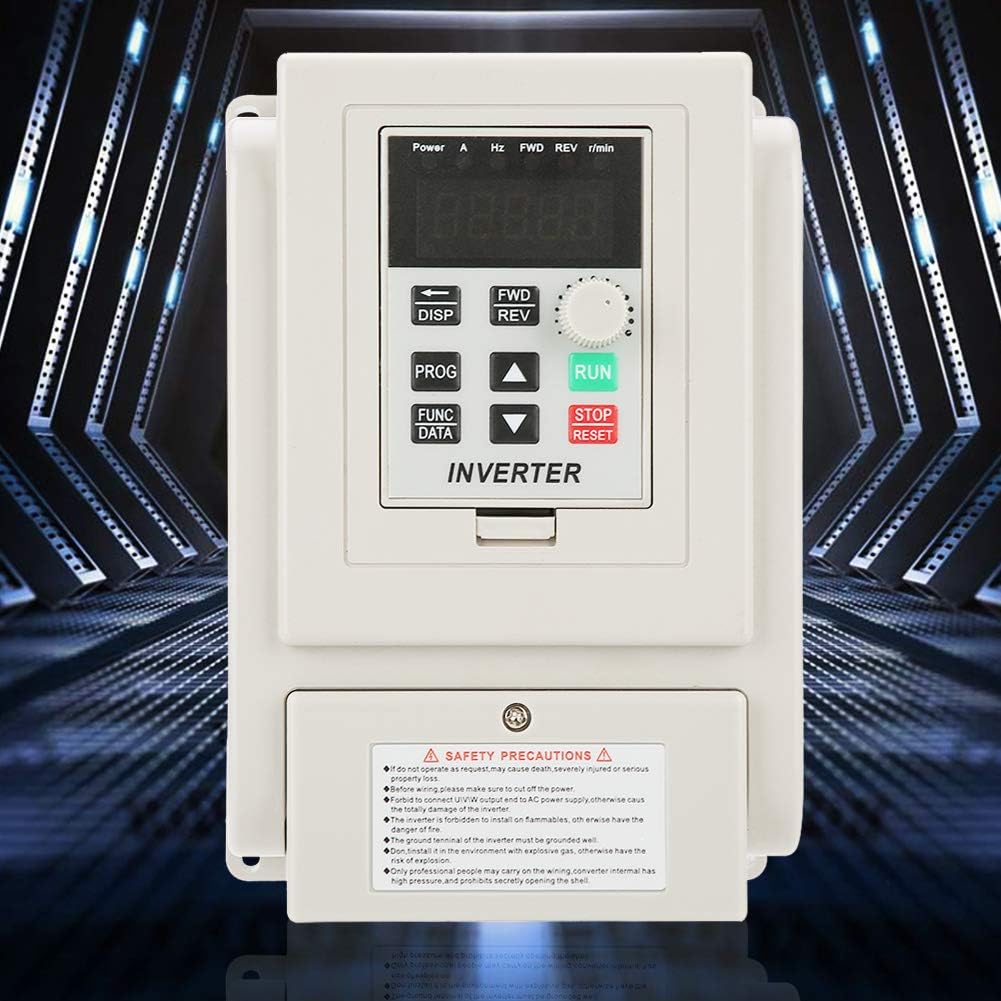Tosuny VFD Frequenzumrichter, VFD Drehzahlregler Inverter Motor 220 V Einphasen Frequenzumrichter VF