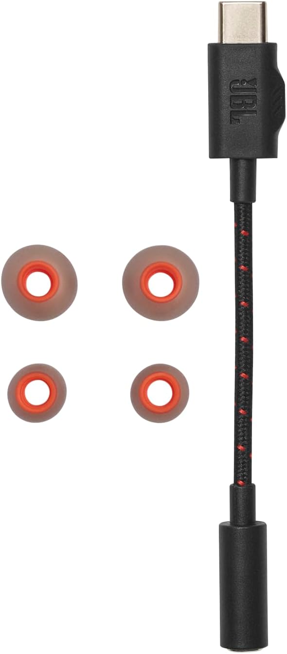 JBL Quantum 50C, kabelgebundenes In-Ear-USB-C-Gaming-Headset mit JBL QuantumSURROUND Sound, Multi-Pl
