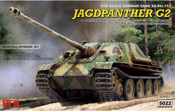 RYE FIELD MODEL RFM5022 RYEFIELD Models 5022 1/35 Jagdpanther G2 w/Full Interior KIT