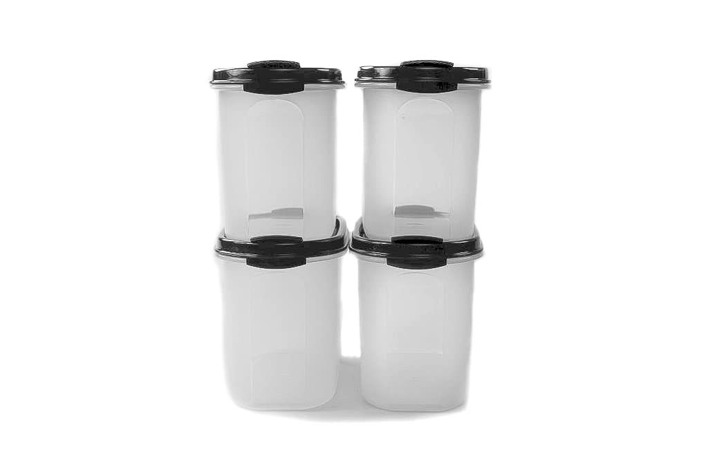 Tupperware Eidgenosse 1,1 L schwarz mit Schütte Vorratsdose Vorrat Dose Modular (4)