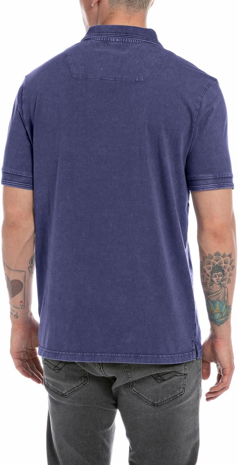 Replay Herren Polohemd S Navy Blue 880, S Navy Blue 880