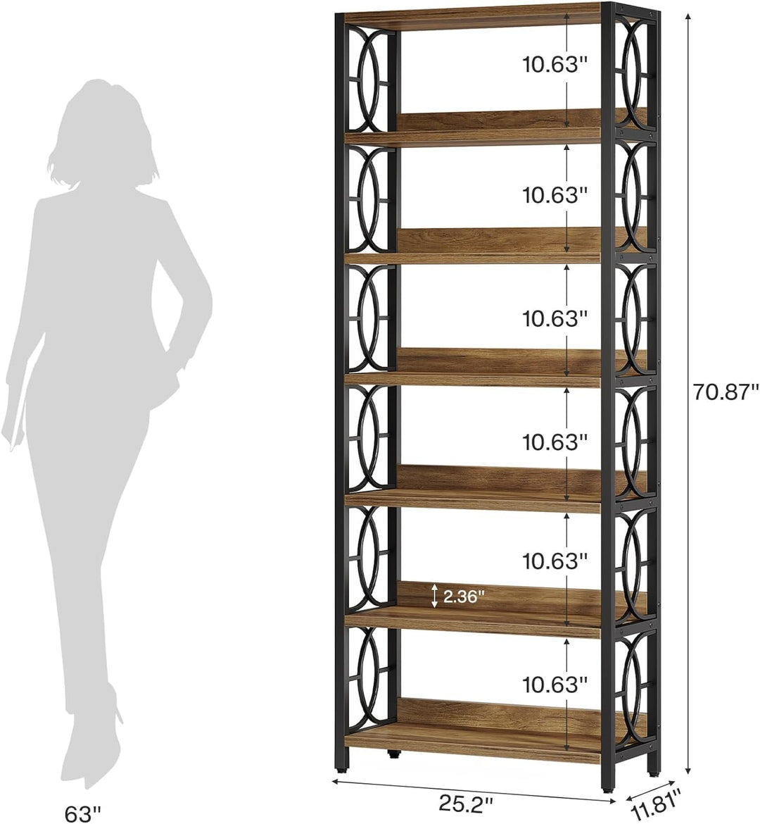 Tribesigns Pflanzenständer holz, 6-stufig 180 cm hoher industrieller Pflanzenständer, robustes freis
