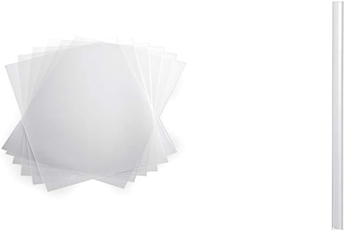 Durable 293919 Klemmschienenhülle (PP, für circa 1-100 Blatt) 50 Stück transparent & Durable 293119