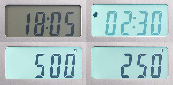 Rosenstein & Söhne Digitalwaage: Digitale Edelstahl-Küchenwaage mit Timer, bis 15 kg, auf 1 g genau