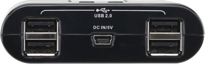 ATEN US424-AT Peripheral Switch (4-Port, USB 2.0), Schwarz