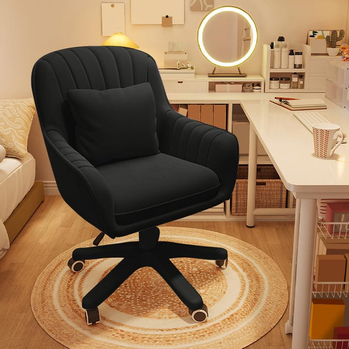 Bürostuhl Stuhl Computerstuhl mit mittelhoher Rückenlehne Gepolsterter moderner Computer-Arbeitsstuh