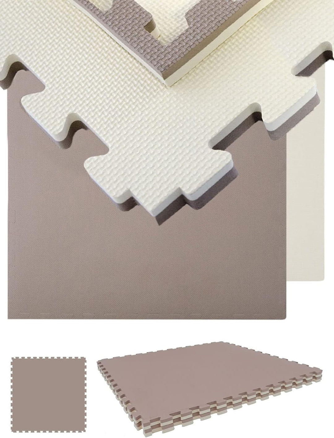 EYEPOWER Profi Fitnessmatte Dicke 2,5cm versch. Sets - Trainingsmatte mit Rand - 90x90cm Bodenschutz