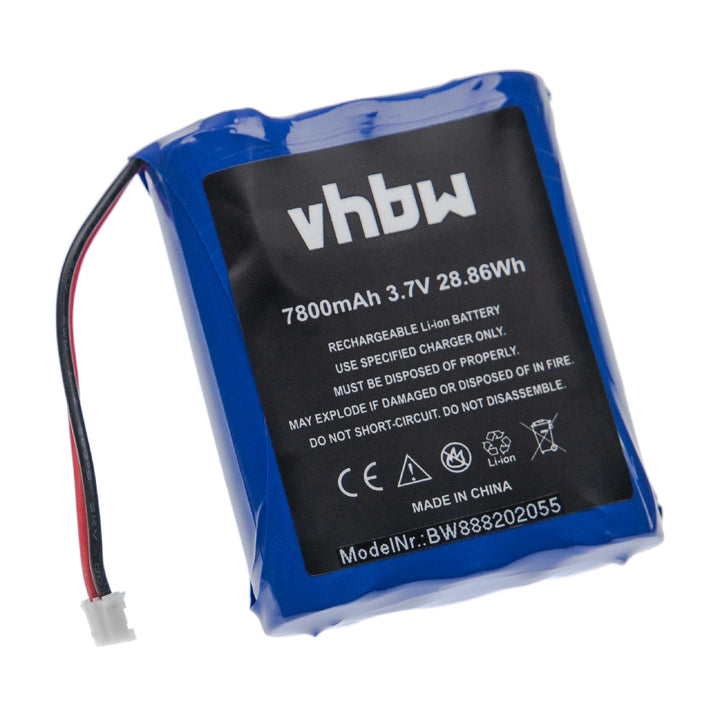 vhbw Akku Ersatz für Technaxx 4652 für Türsprechanlage, Video-Türklingel (7800mAh, 3,7V, Li-Ion)