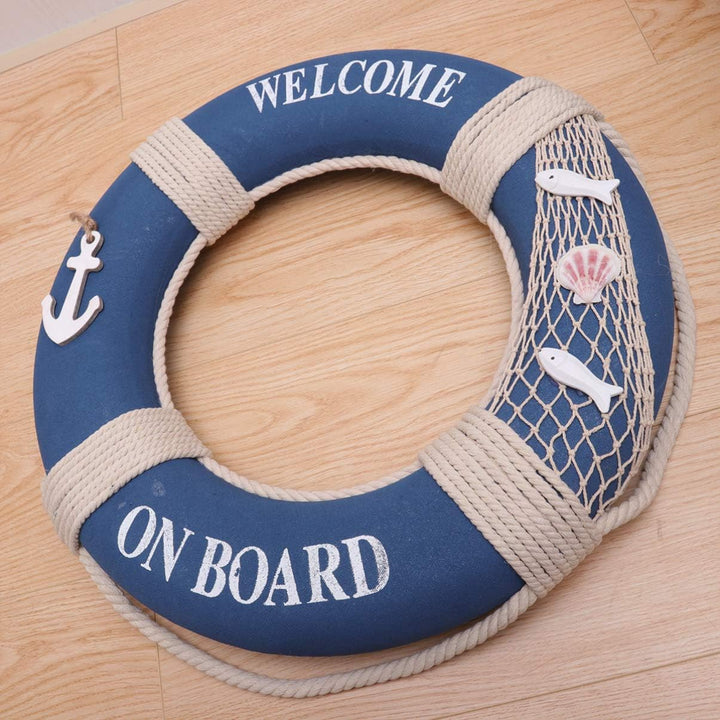 Holibanna Rettungsring zur Wanddekoration, Rettungsring, Schaumstoff, Handwerk, mediterraner Stil Bl