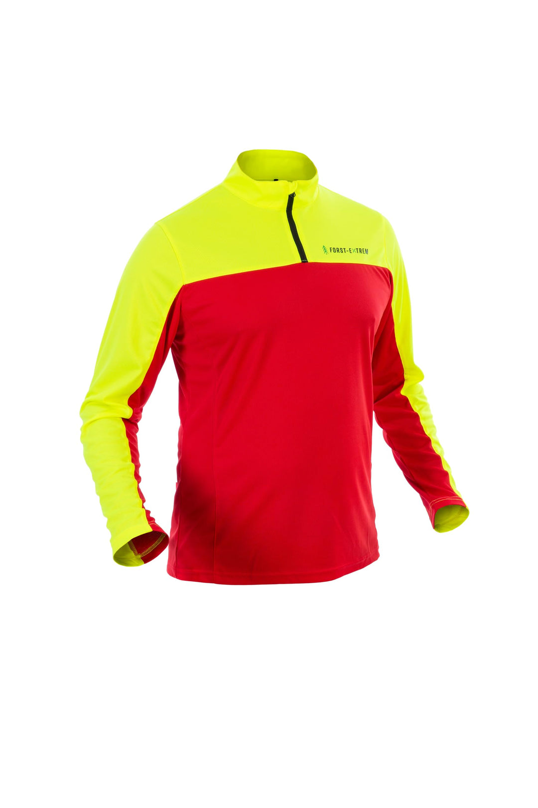 Forst-Extrem Beginner 2.0 Funktionsshirt Shirt für die Forstarbeit Langarm Rot-gelb 3XL, Langarm Rot
