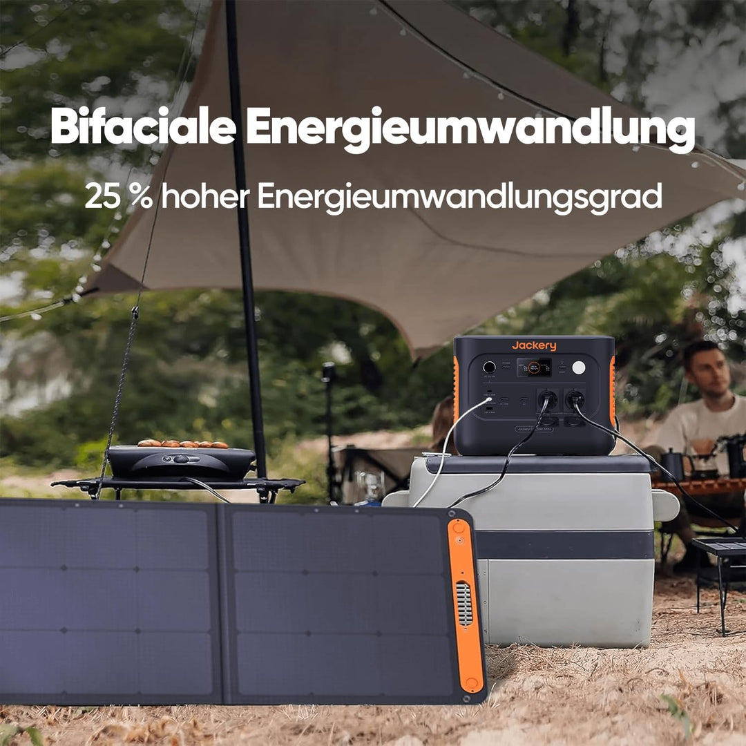 Jackery Faltbares Solarpanel SolarSaga 100, Solarmodul für Jackery Explorer 500/1000 V2/2000 Pro - 1