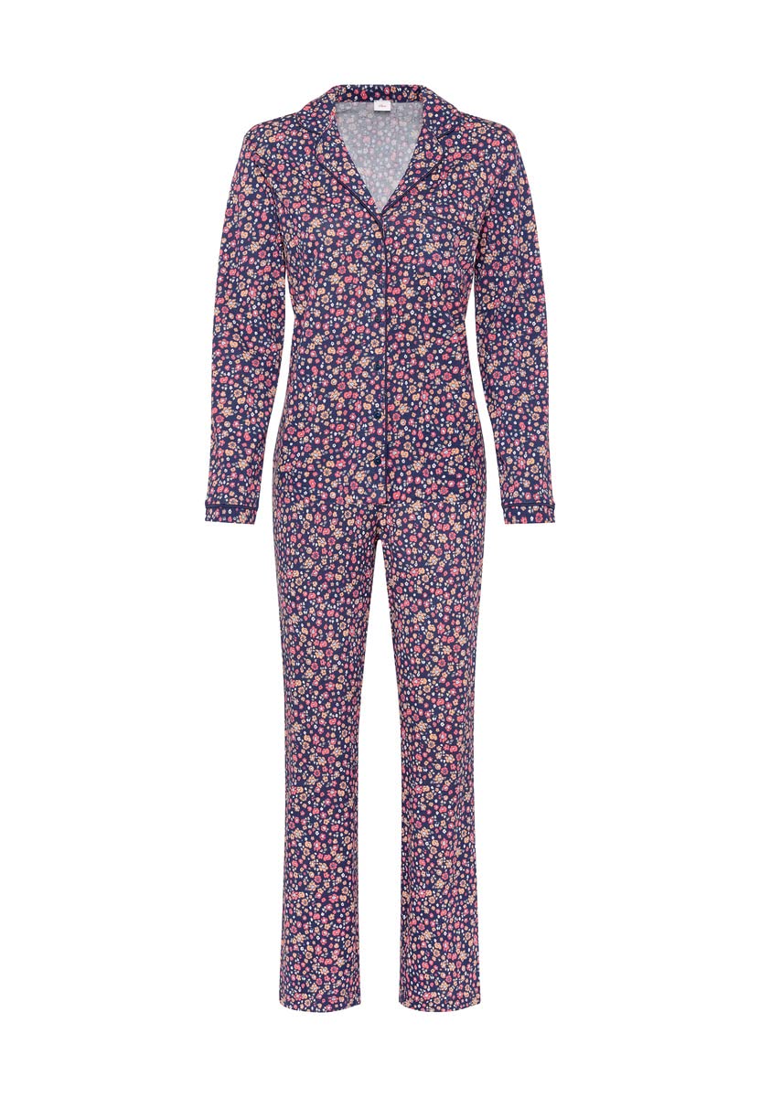 s.Oliver Damen Pyjamaset 32-34 Blumendruck, 32-34 Blumendruck