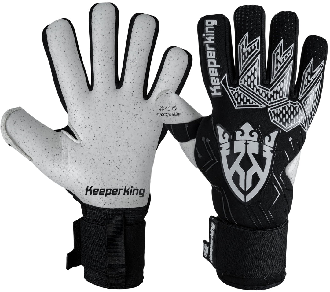 Keeperking Torwarthandschuhe für Erwachsene Fussballhandschuhe Herren Innennaht Profi Premier Grip 4